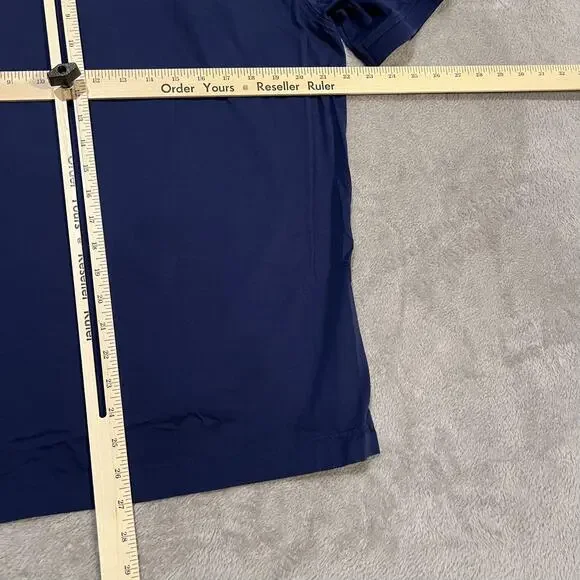 Robert Graham Polo Shirt Mens XL Navy Classic Fit Supima Cotton Camo Trim Skull - Picture 7 of 7